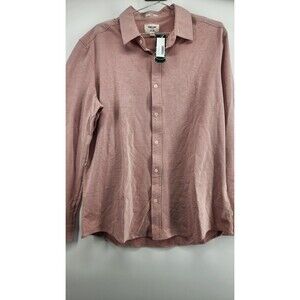 Julian & Mark Mens Red Large Stretch Oxford Shirt NWT Cotton Blend